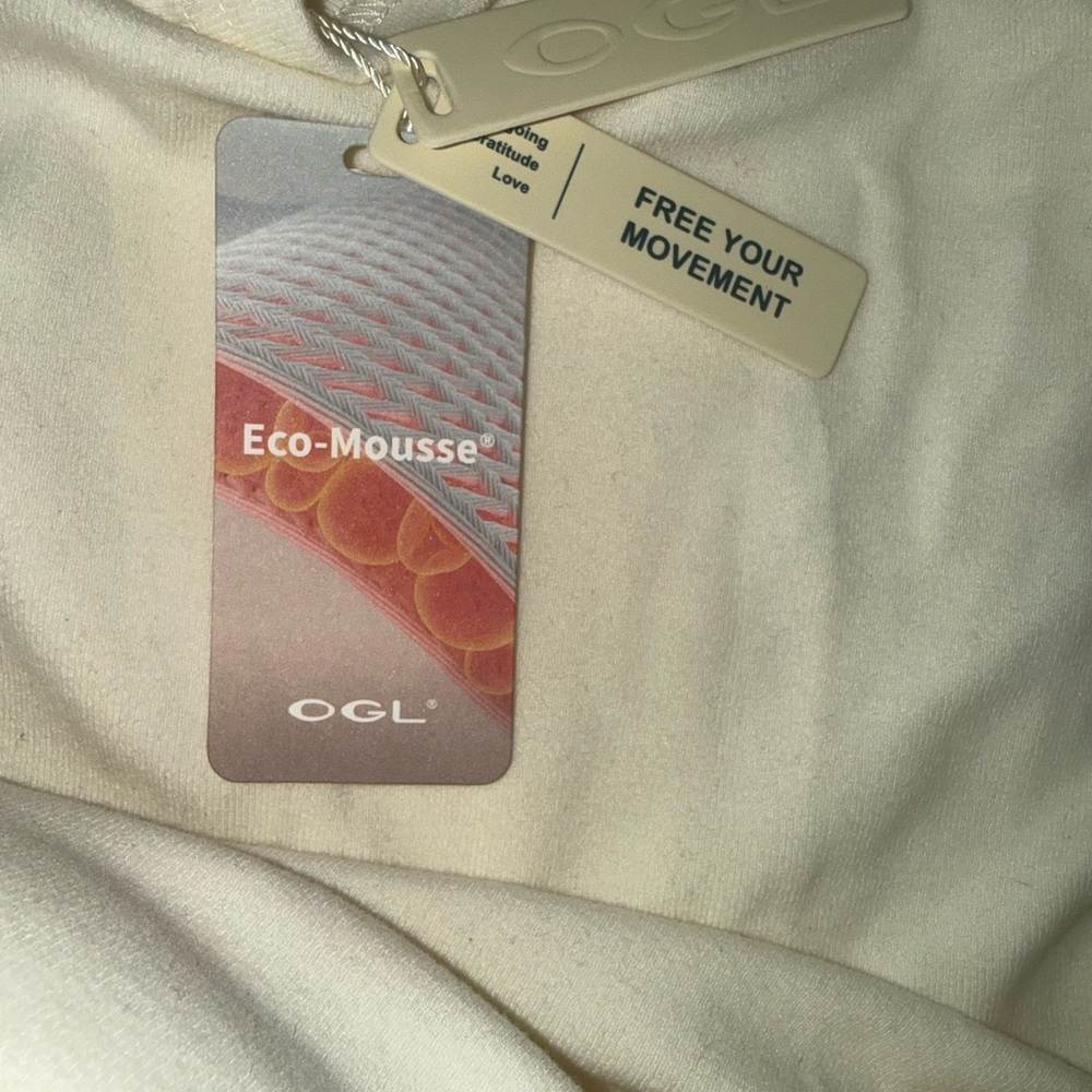 OGL Eco-Mousse Sheer Shoulder Brami Top - Picture 2 of 4